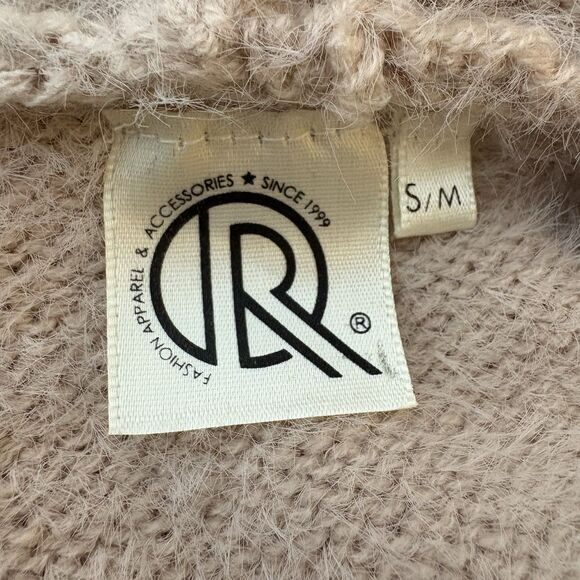 Fashion Apparel Sleeveless Fuzzy Hooded Pink Duster Sweater Vest Cardigan S/M - Picture 8 of 8